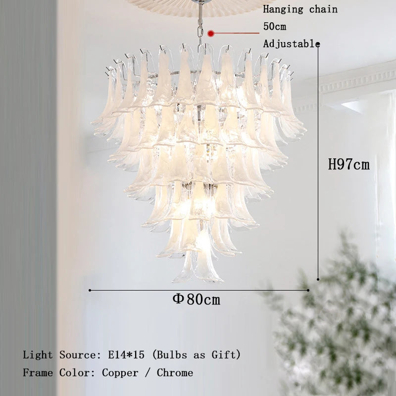 80 cm Murano Glass Chandeliers