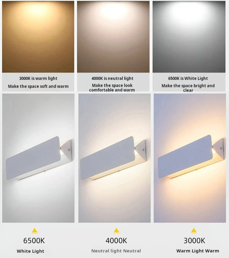 Emitting Color Adjustable Wall Lamp For Living Room Bedroom