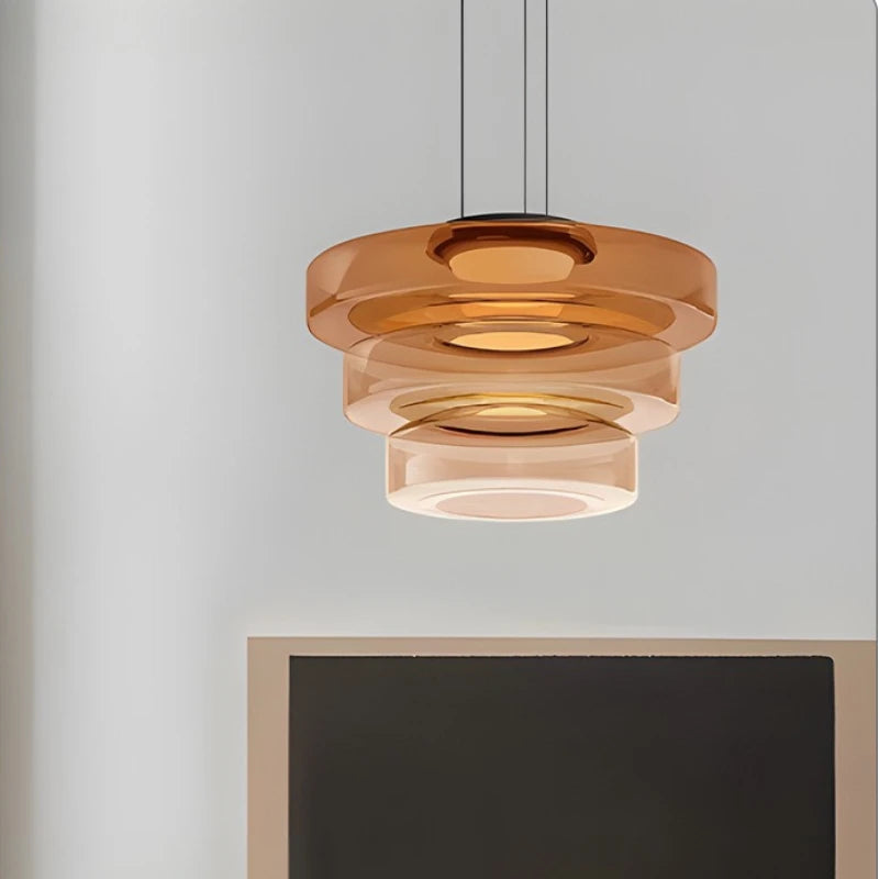Amber Glass Designer Lamp For Modern Home