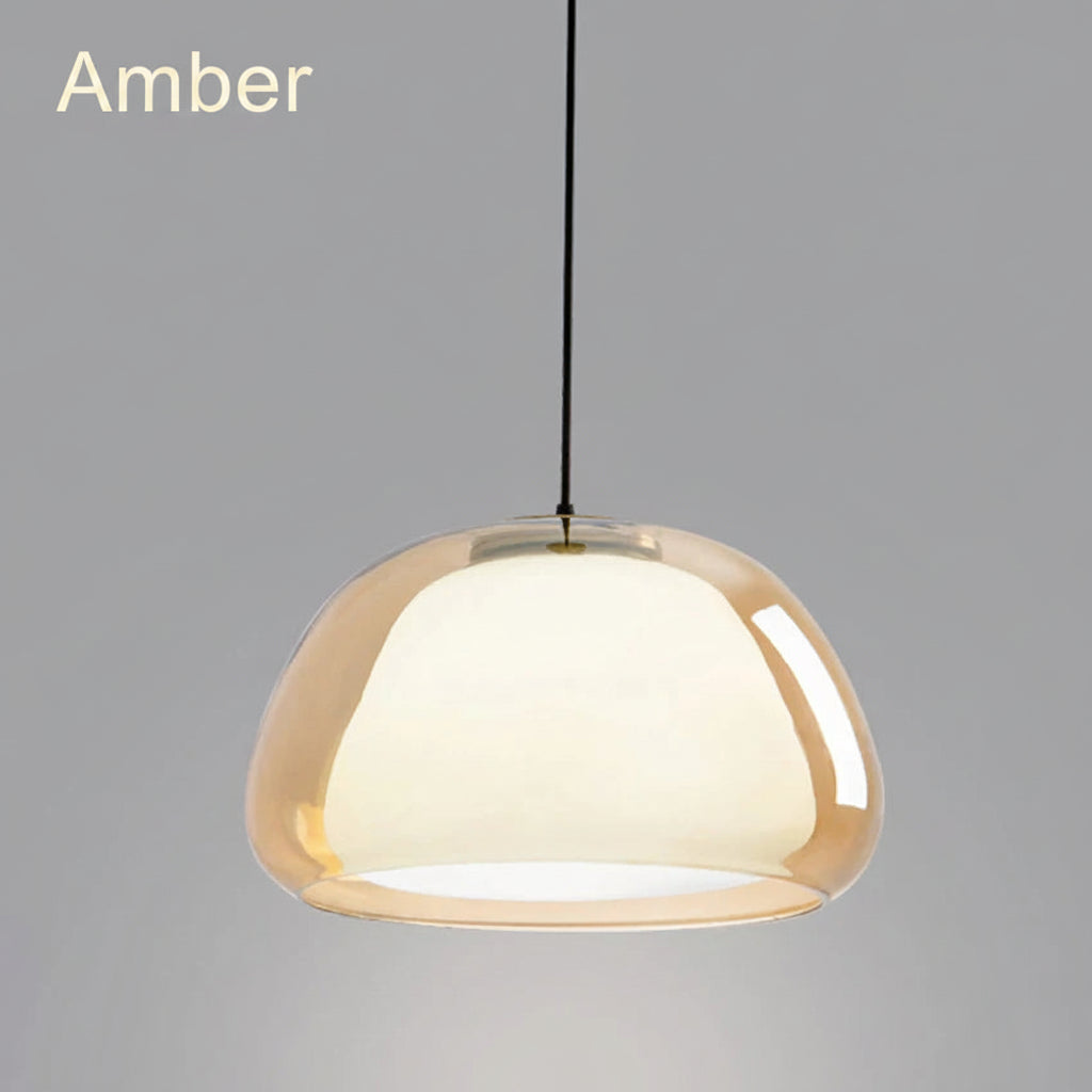 Amber Glass Pendant Light