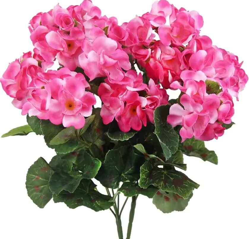 Artificial Geraniums Flowers