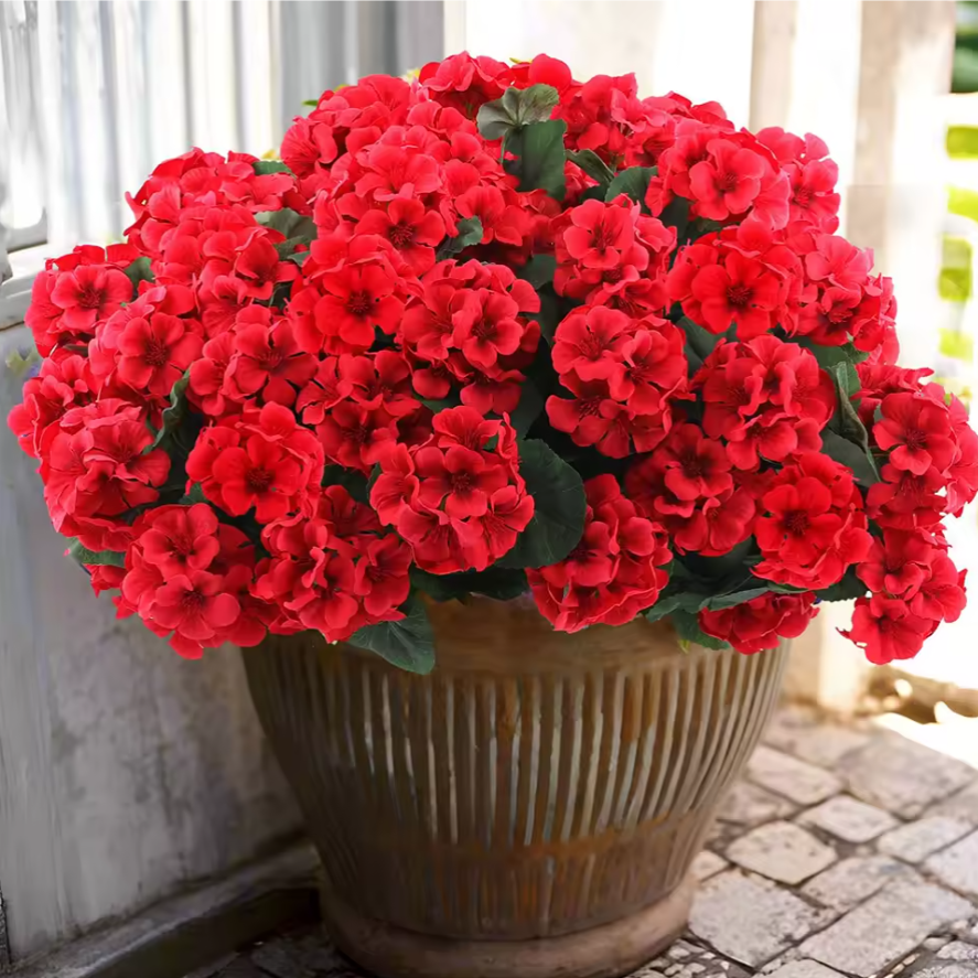 Artificial Geraniums Flowers