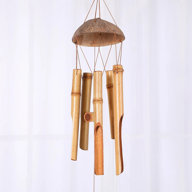 Bamboo Wind Chimes Wooden Wind Chimes Bamboo and Coconut Wind Chimes