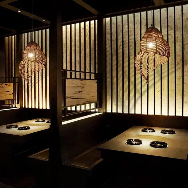 Handmade Bamboo Restaurant Lamp