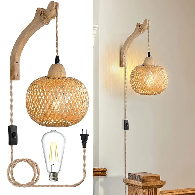 Bamboo Wall Lantern