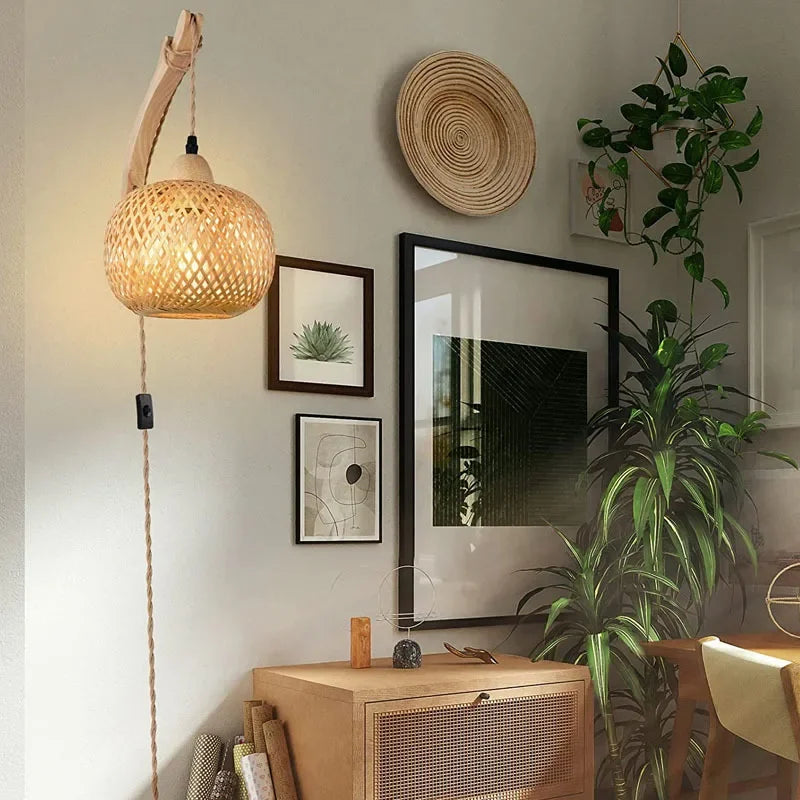 Bamboo Wall Lanterns