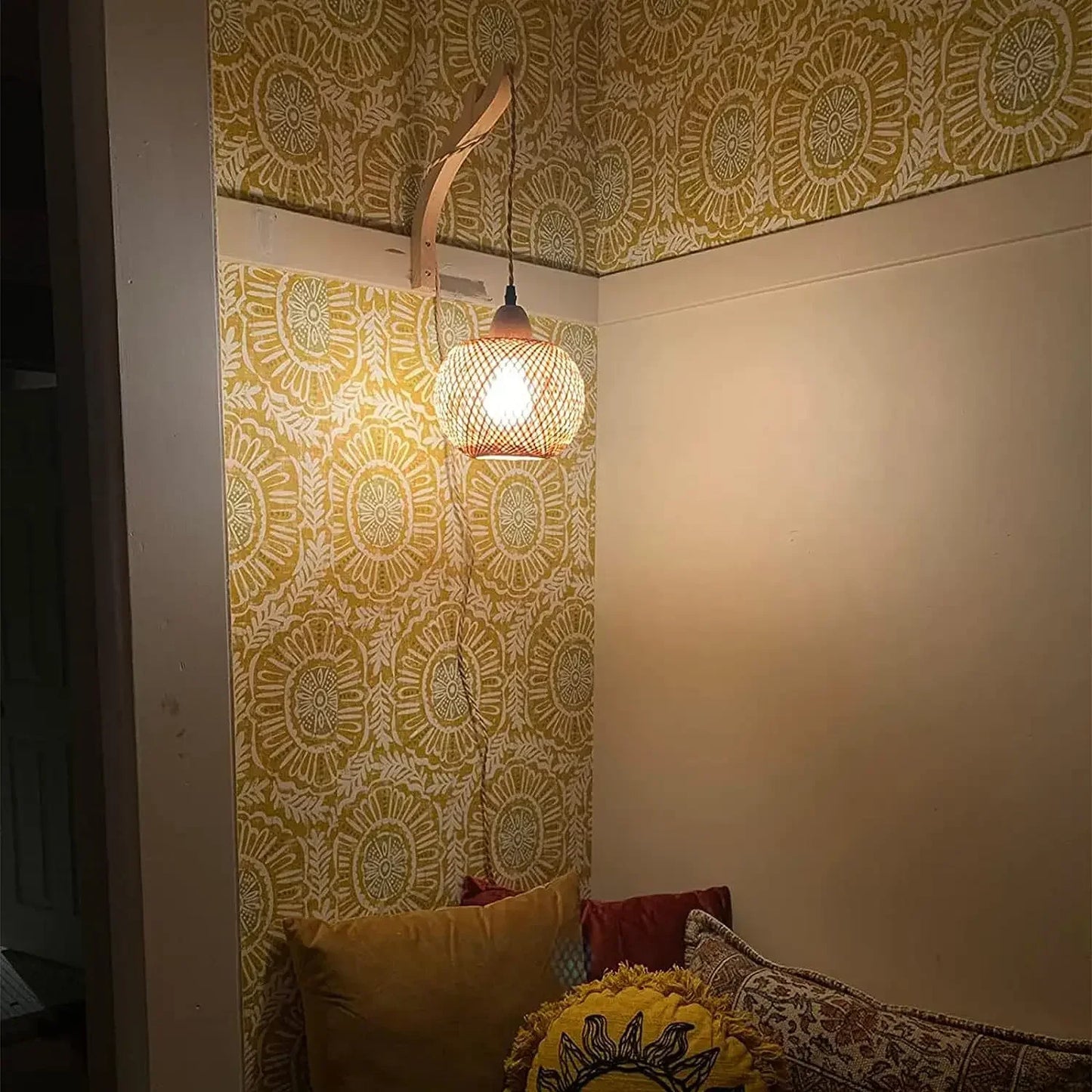 Bamboo Wall Light Lantern