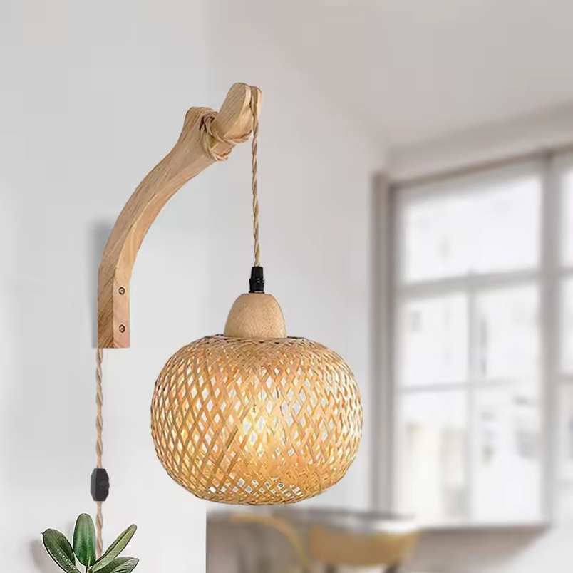 Bamboo Wall Lights Lantern