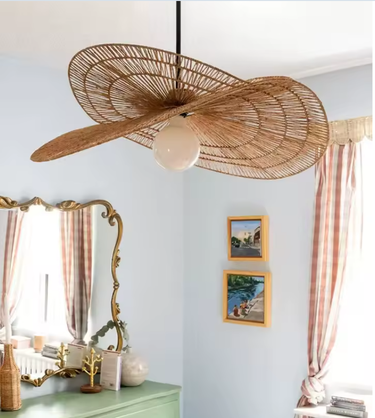 Bamboo Wicker Chandeliers