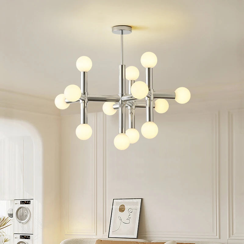 Bauhaus Silver Ceiling Lamp