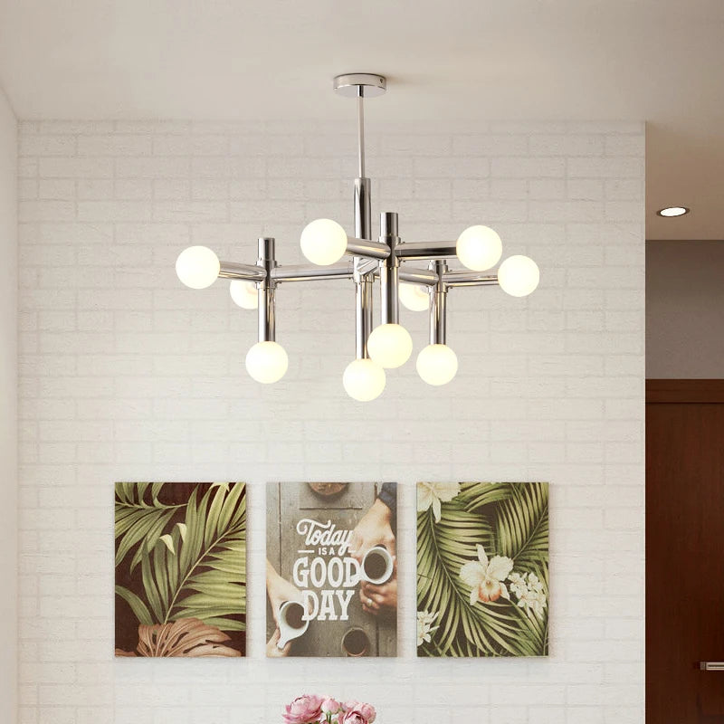 Bauhaus Silver Ceiling Lamp Living Room