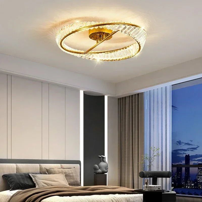 Ceiling Light With Crystal Bedroom