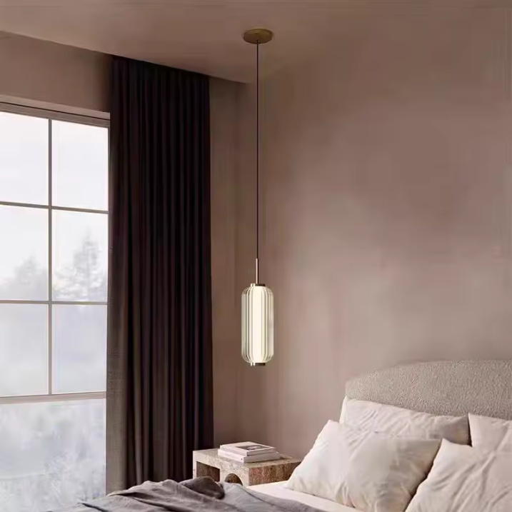 Glass Column Hanging Lights Bedroom