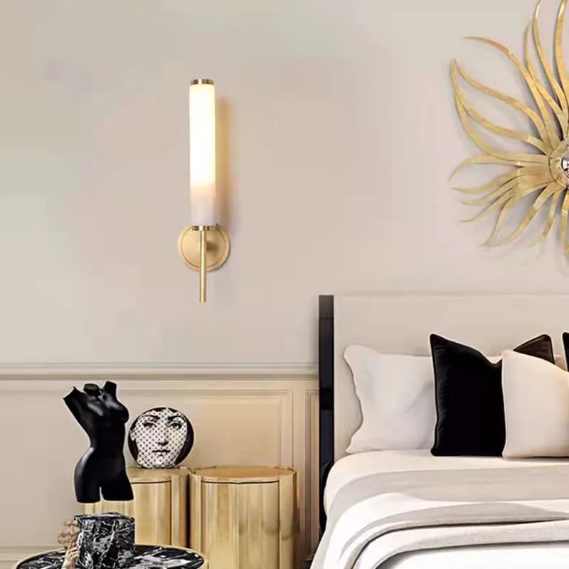 Natural Marble Wall Light For Bedroom