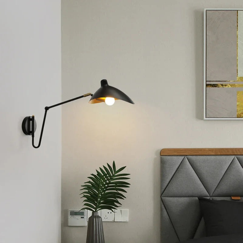 Bedroom Wall Light With Swing Arm