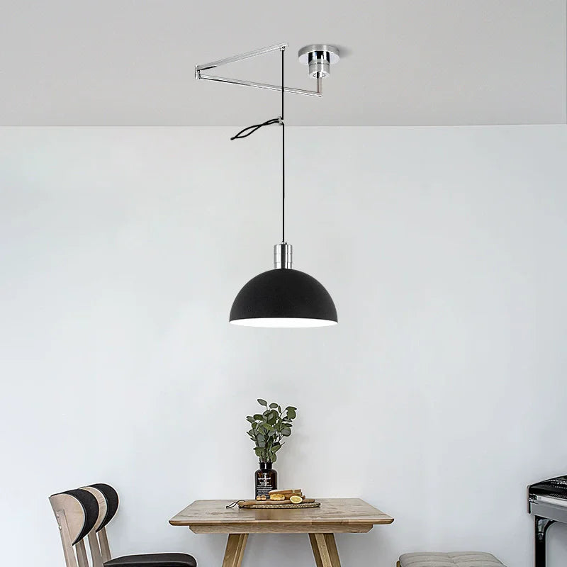 Black Adjustable Telescopic Ceiling Lights