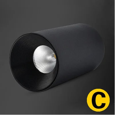 Black Cylindrical Ceiling Lights