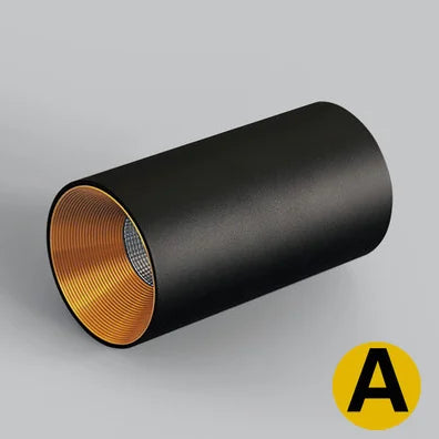 Black And Gold Cylindrical Ceiling Lights