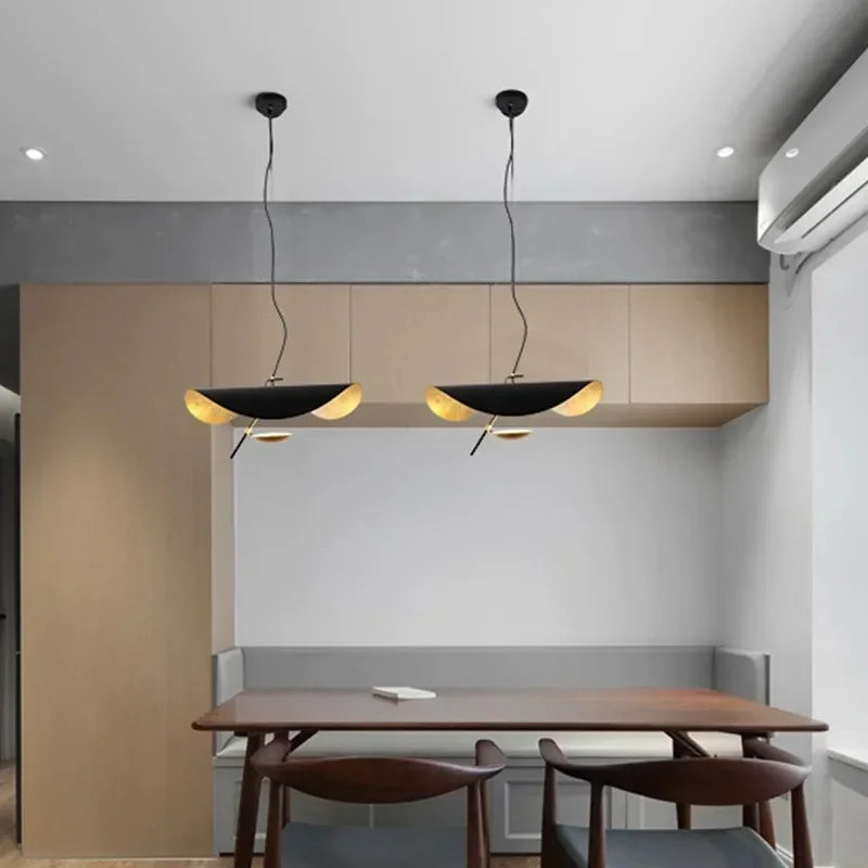 Black Hanging Pendant Lamp Dining Room Table