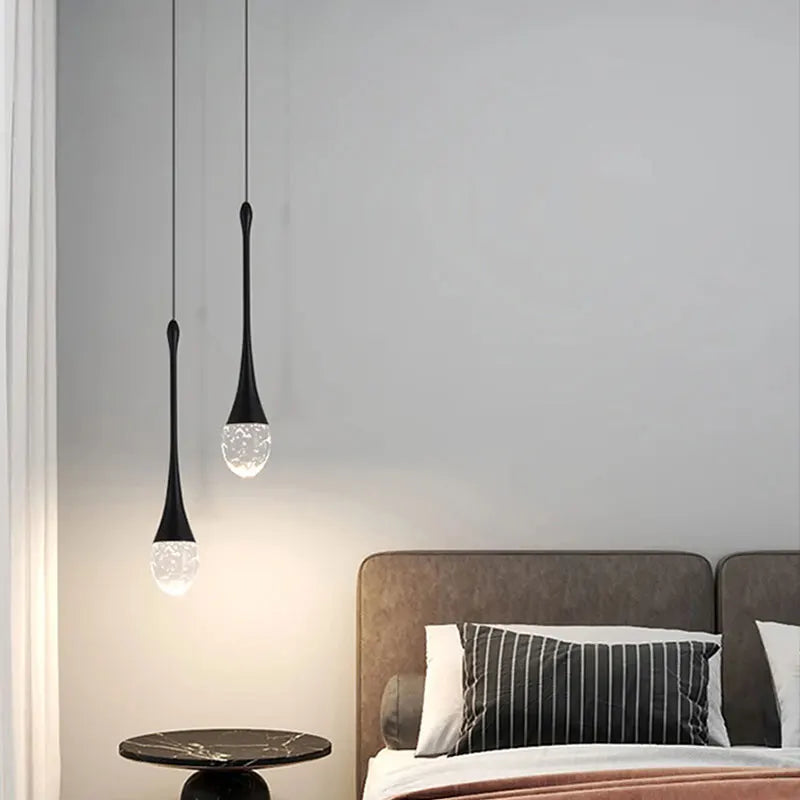 Black Hanging Pendant Lamp For Bedroom 