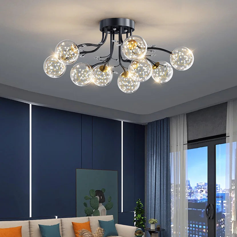 Luxury Glass Ball LED Chandelier