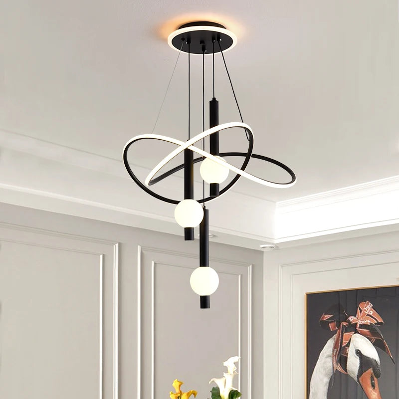 Modern Design Ceiling Light Chandelier Black