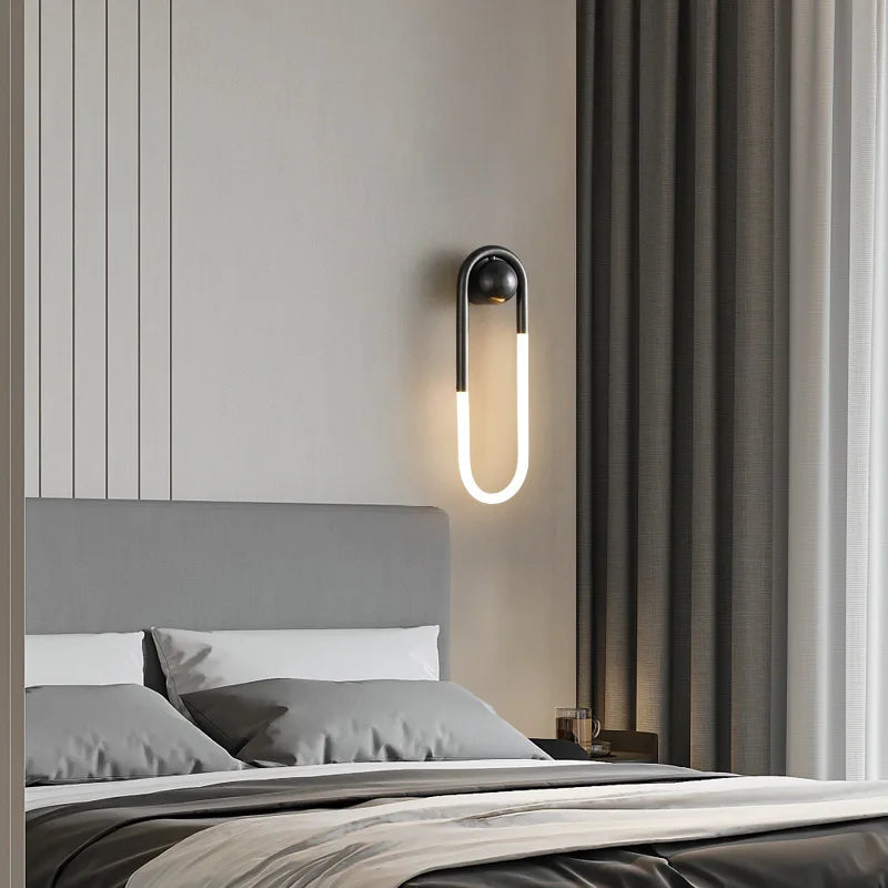 Black Modern Design Wall Light Fixture
