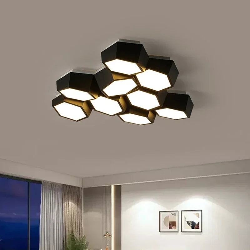 Back Modern Geometric Ceiling Light