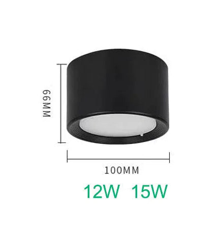 Black Surface Mounted Downlights
