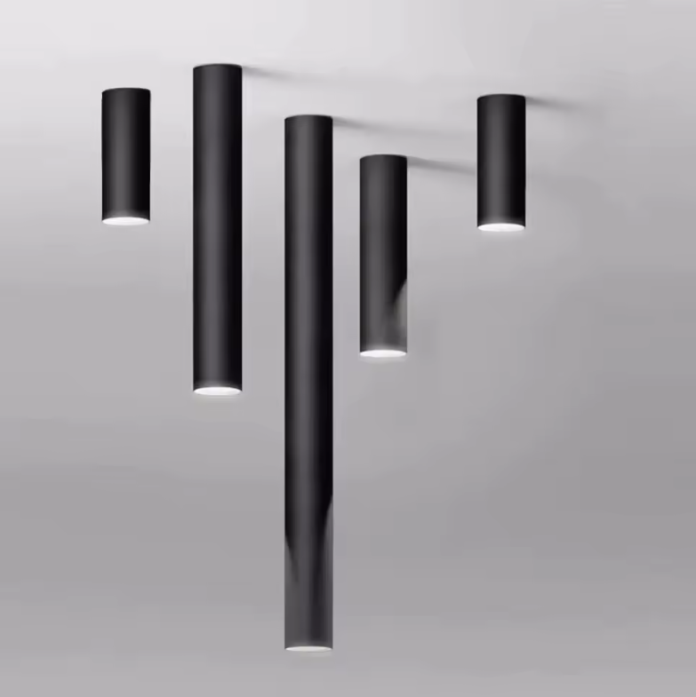 Black Tube Ceiling Lights