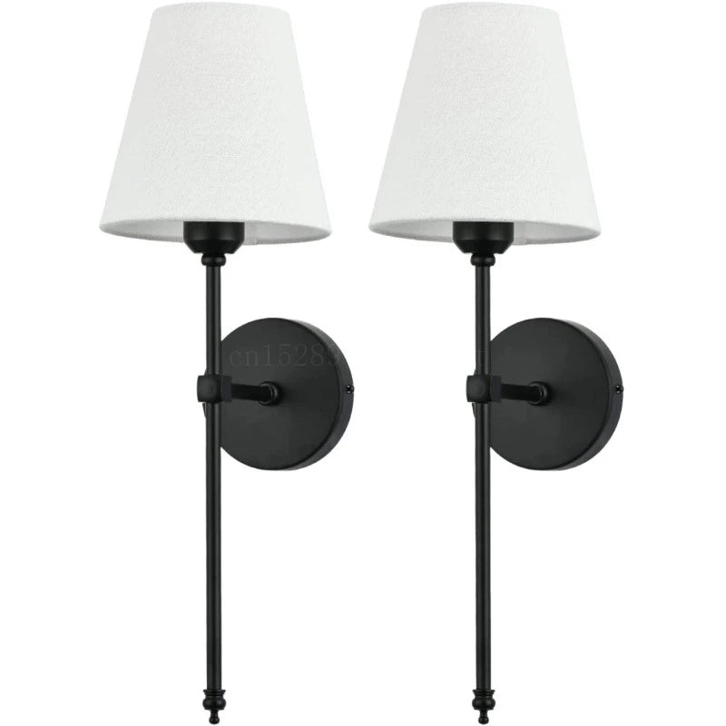 Black Wireless Wall Sconces