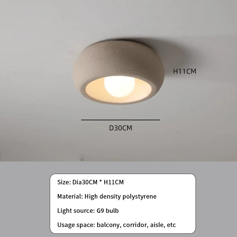 Brown Round Modern Ceiling Light