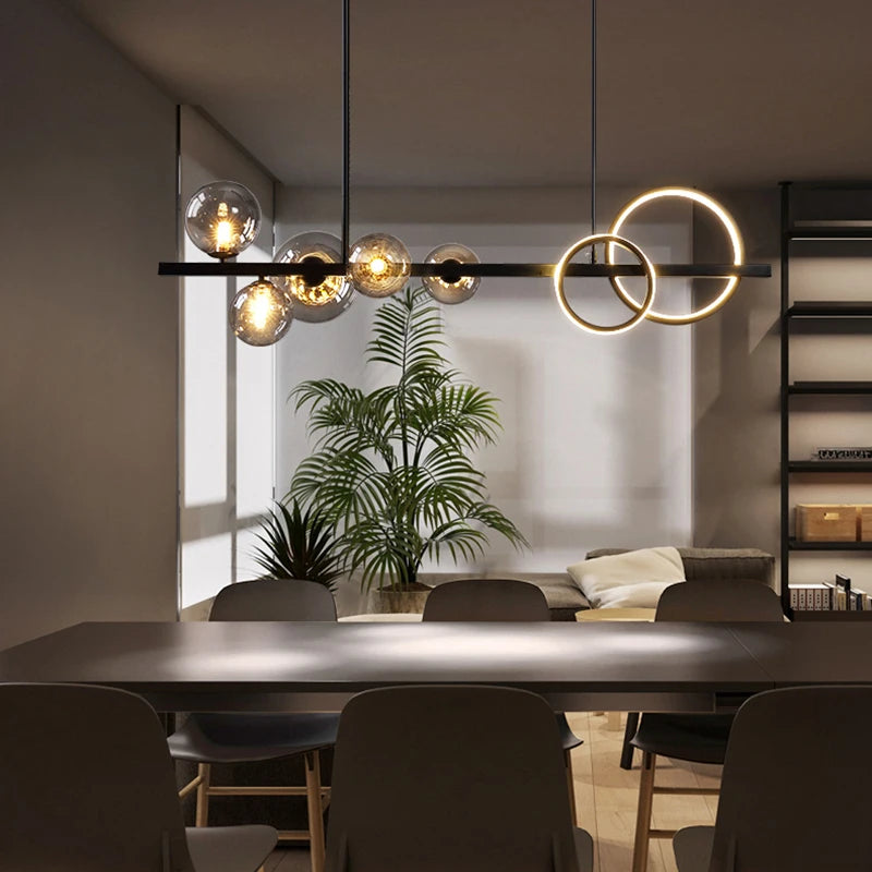 Ceiling Light Black Chandelier For Kitchen Dining Area