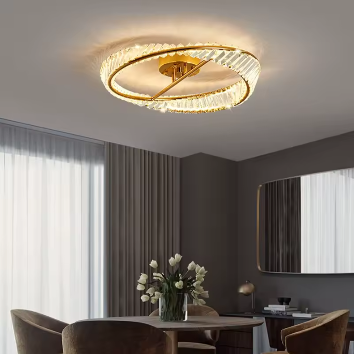 Ceiling Lights With Crystal Dining Room Table