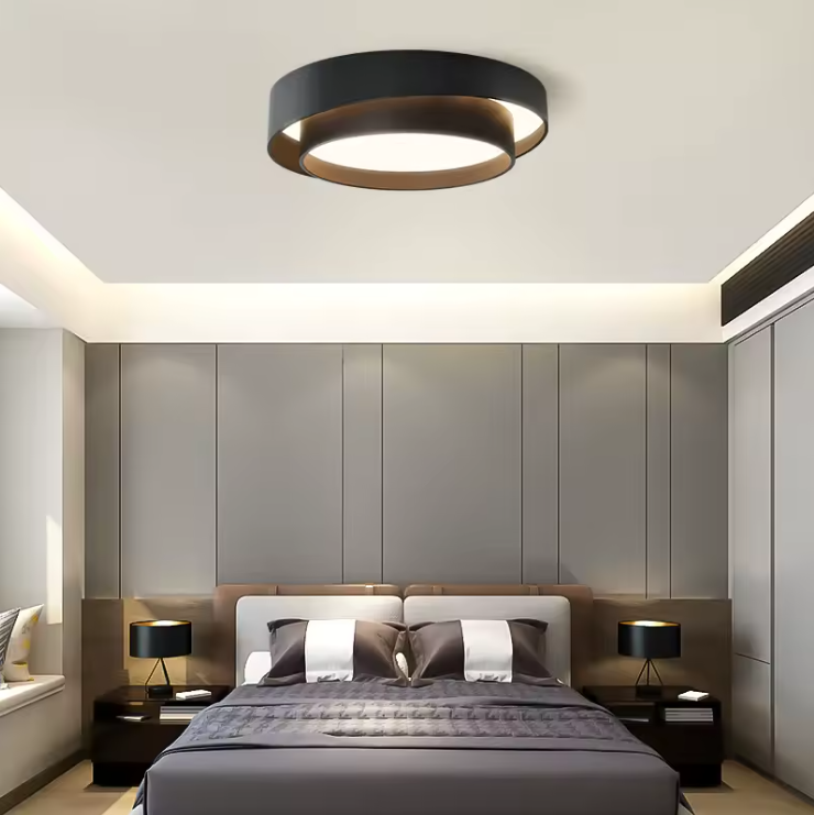 Black Ceiling Light Bedroom