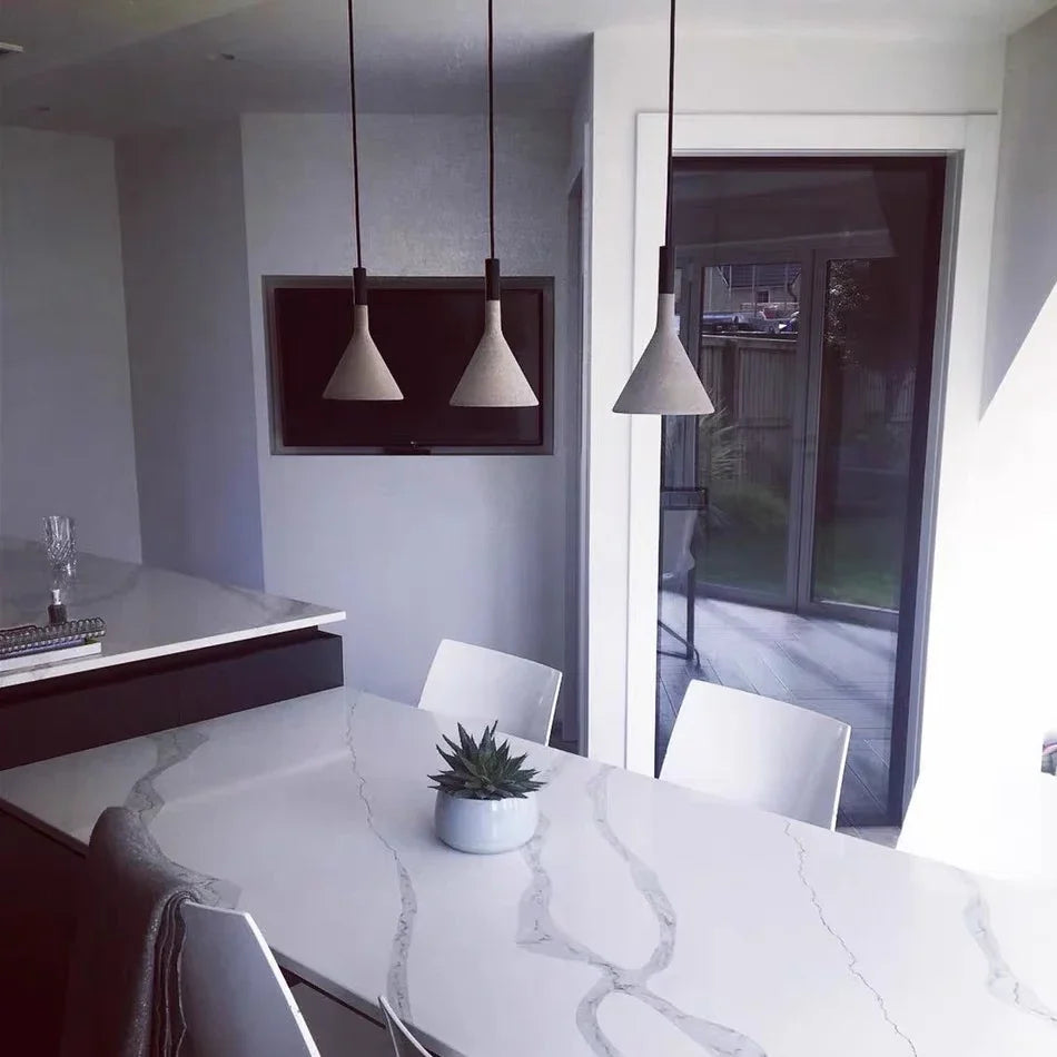 Cement Concrete Pendant Light For Kitchen Dining Room