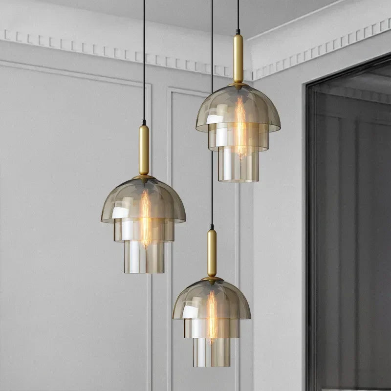 Champagne Glass Pendant Light