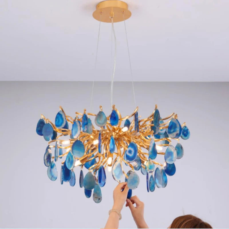 Chandelier With Agate Quartz