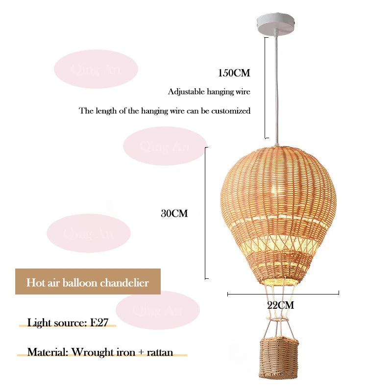 Children Hot Air Balloon Lamp