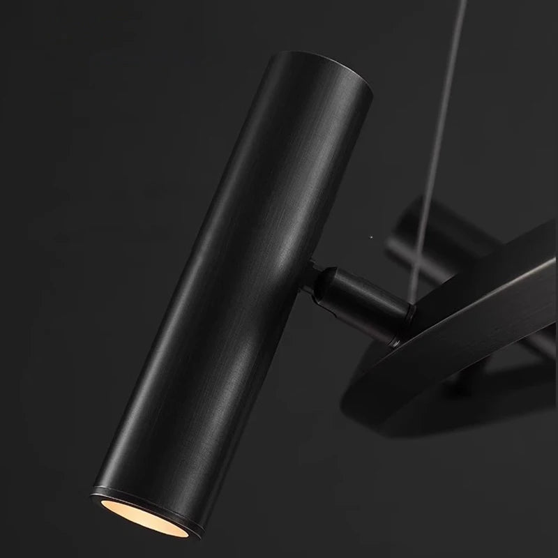 Circular Pendant Light With Spotlights