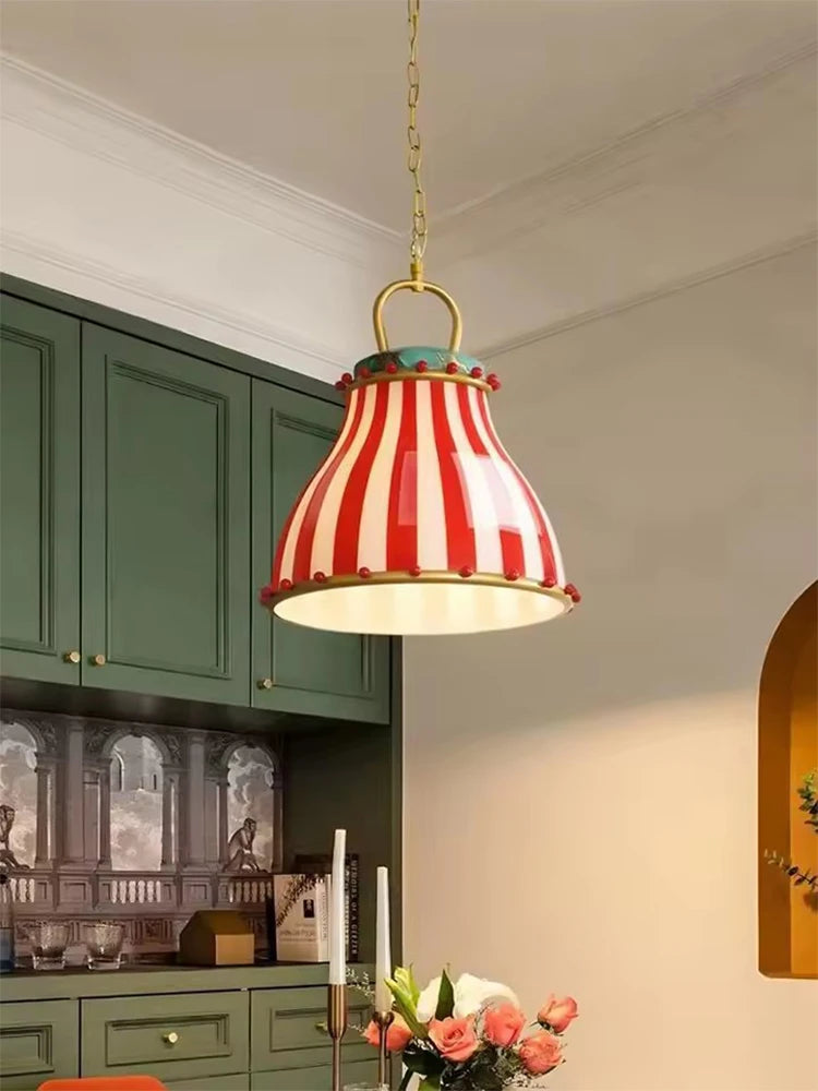 Colored Glass Pendant Lamp