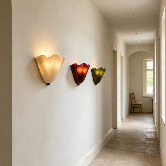 Colorful Berry Glass Wall Lamp For Corridor