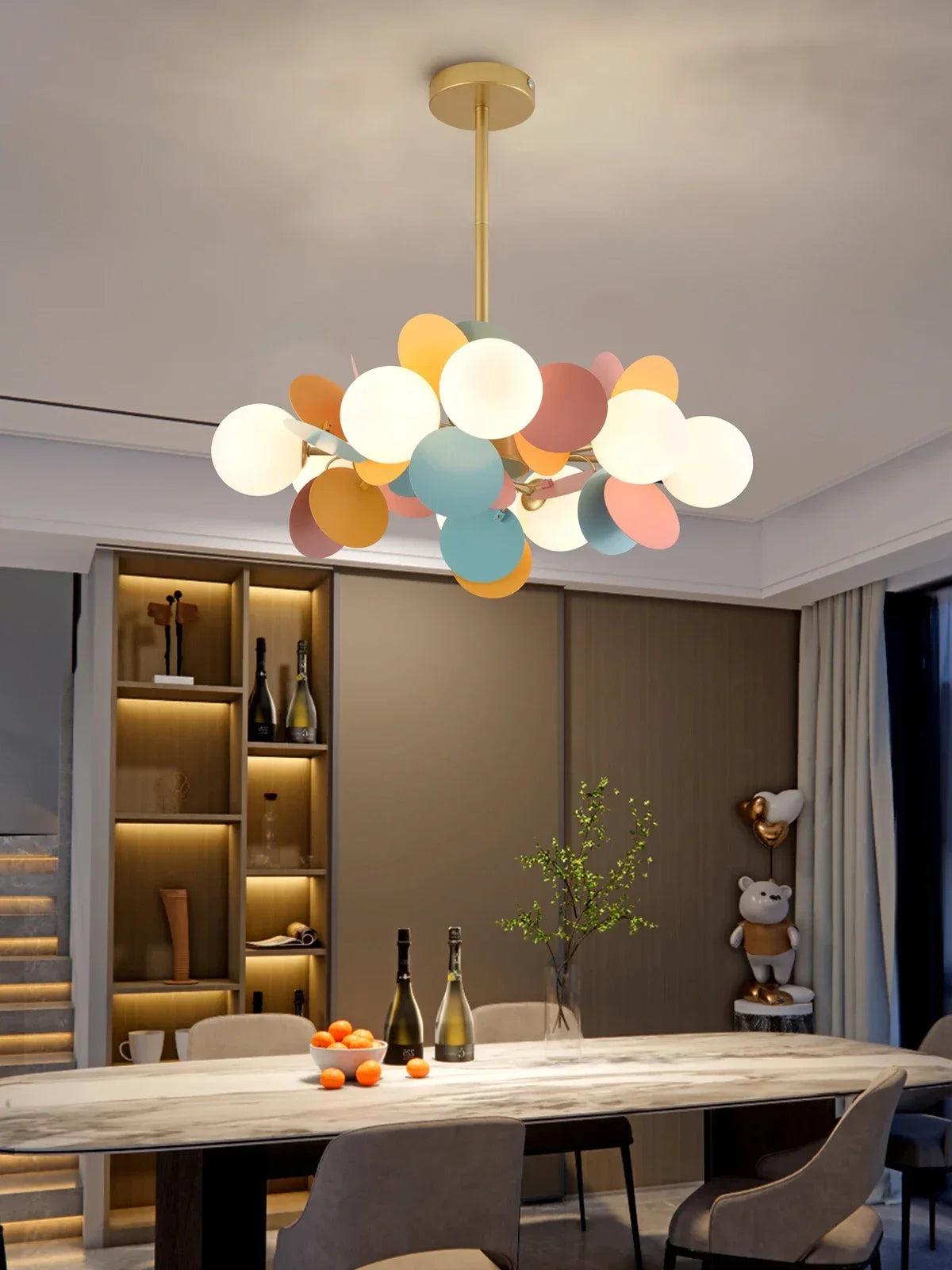 Dining Room Colorful Pendant Ceiling Lamp