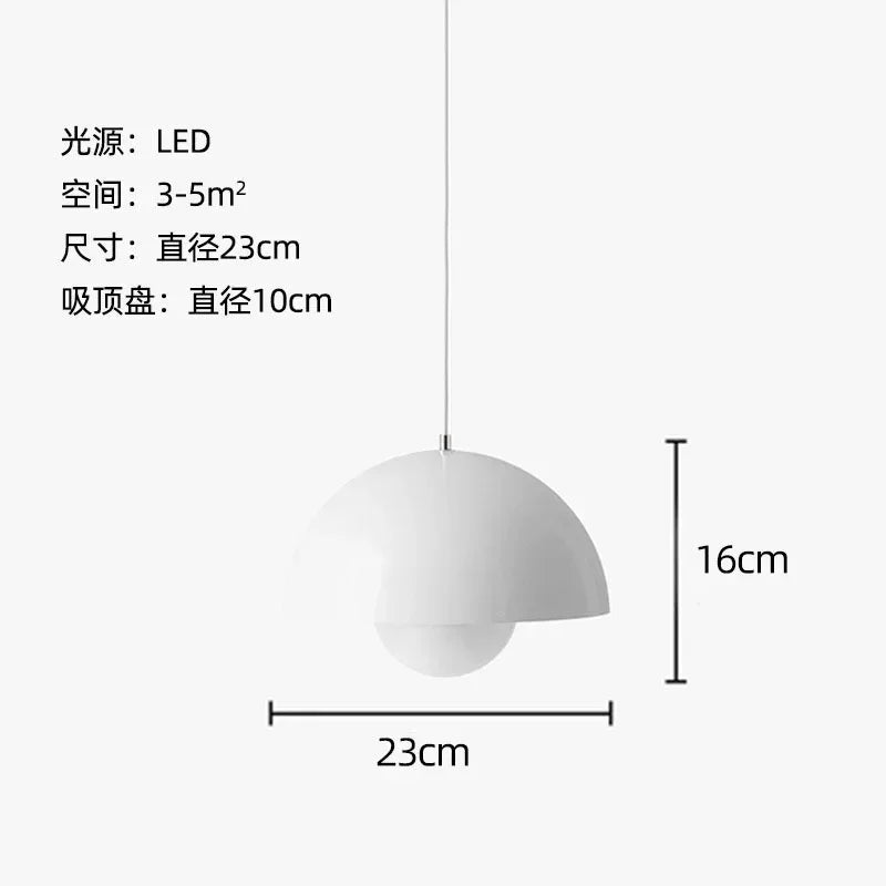 Colorful Pendant Lights white