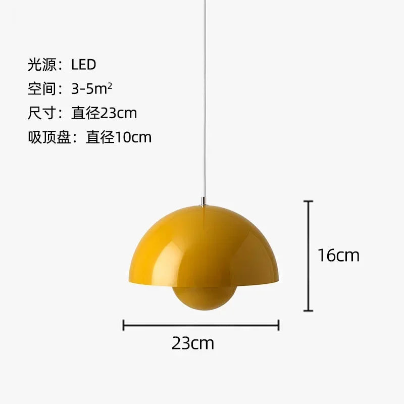 Colorful Pendant Lights yellow