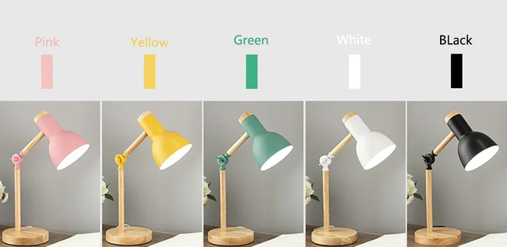 Modern Nordic Table Lamp Colors