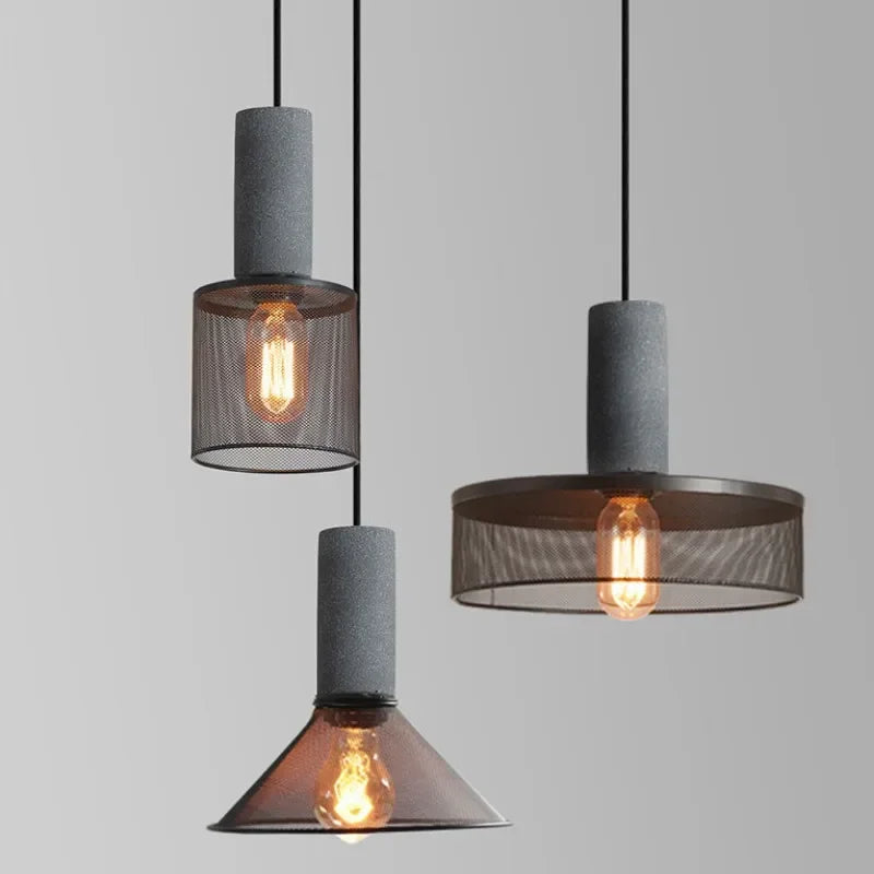Concrete Pendant Light For Kitchen Island And Dining Room
