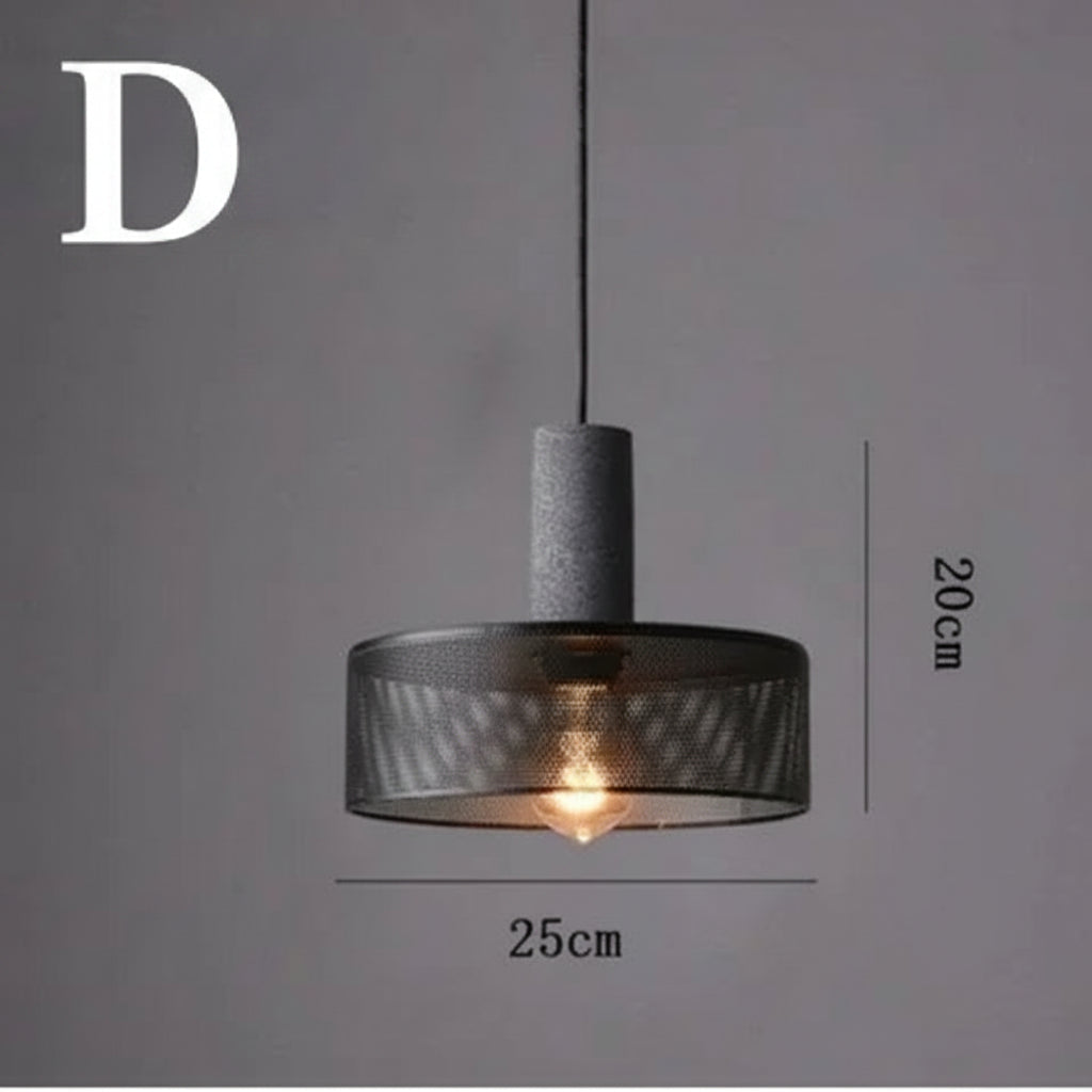 Concrete Pendant Lights For Kitchen Island And Dining Room D