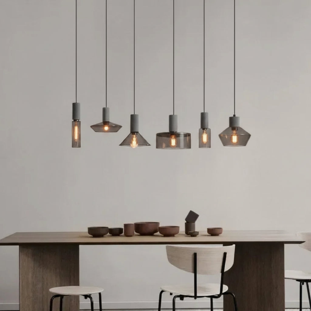 Concrete Pendant Light For Kitchen Island And Dining Room