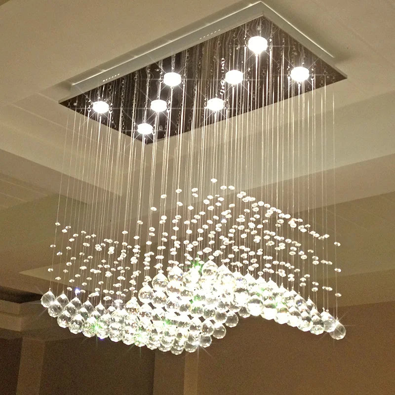 Contemporary Modern Crystal Chandelier